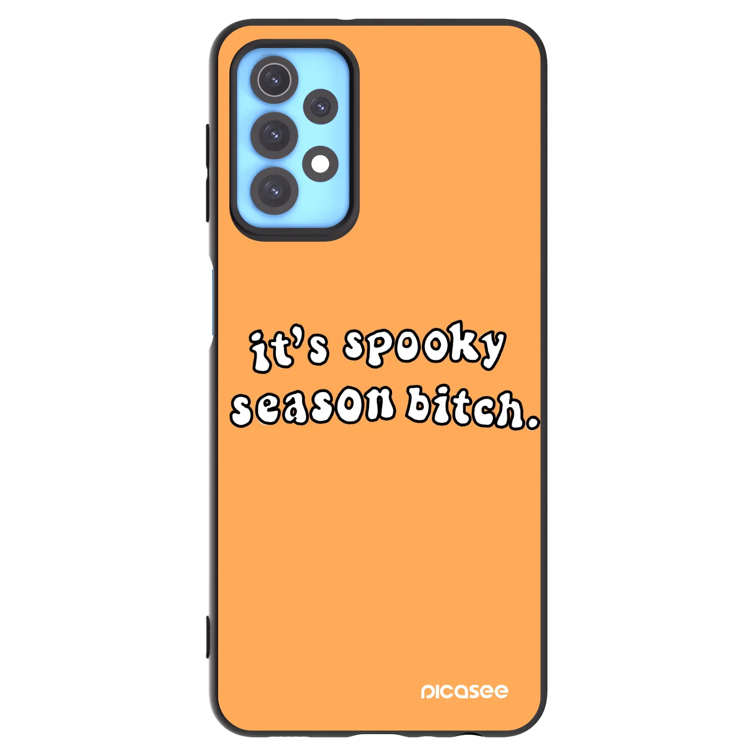 Picasee silikonski črni ovitek za Samsung Galaxy A32 4G SM-A325F - Spooky season
