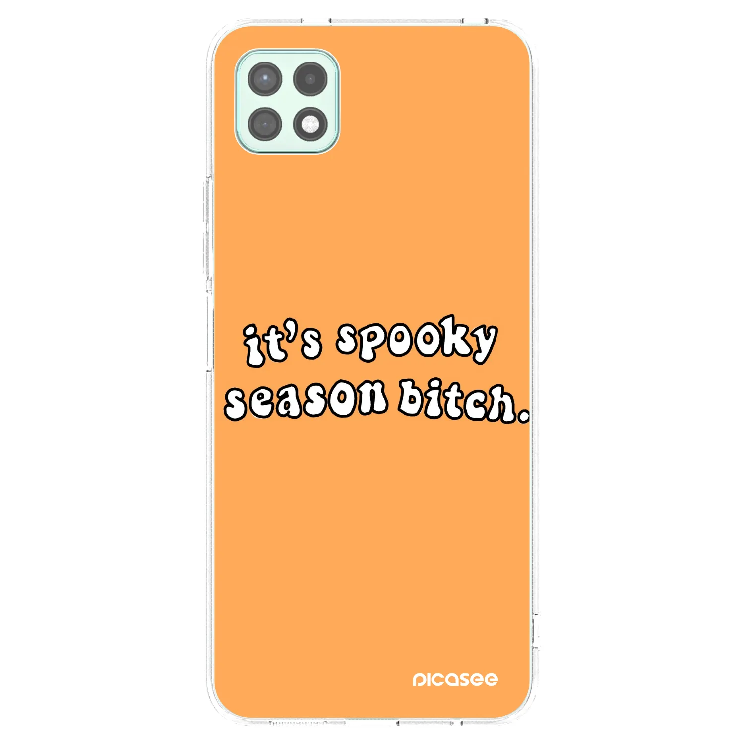 Picasee silikonski prozorni ovitek za Samsung Galaxy A22 A226B 5G - Spooky season