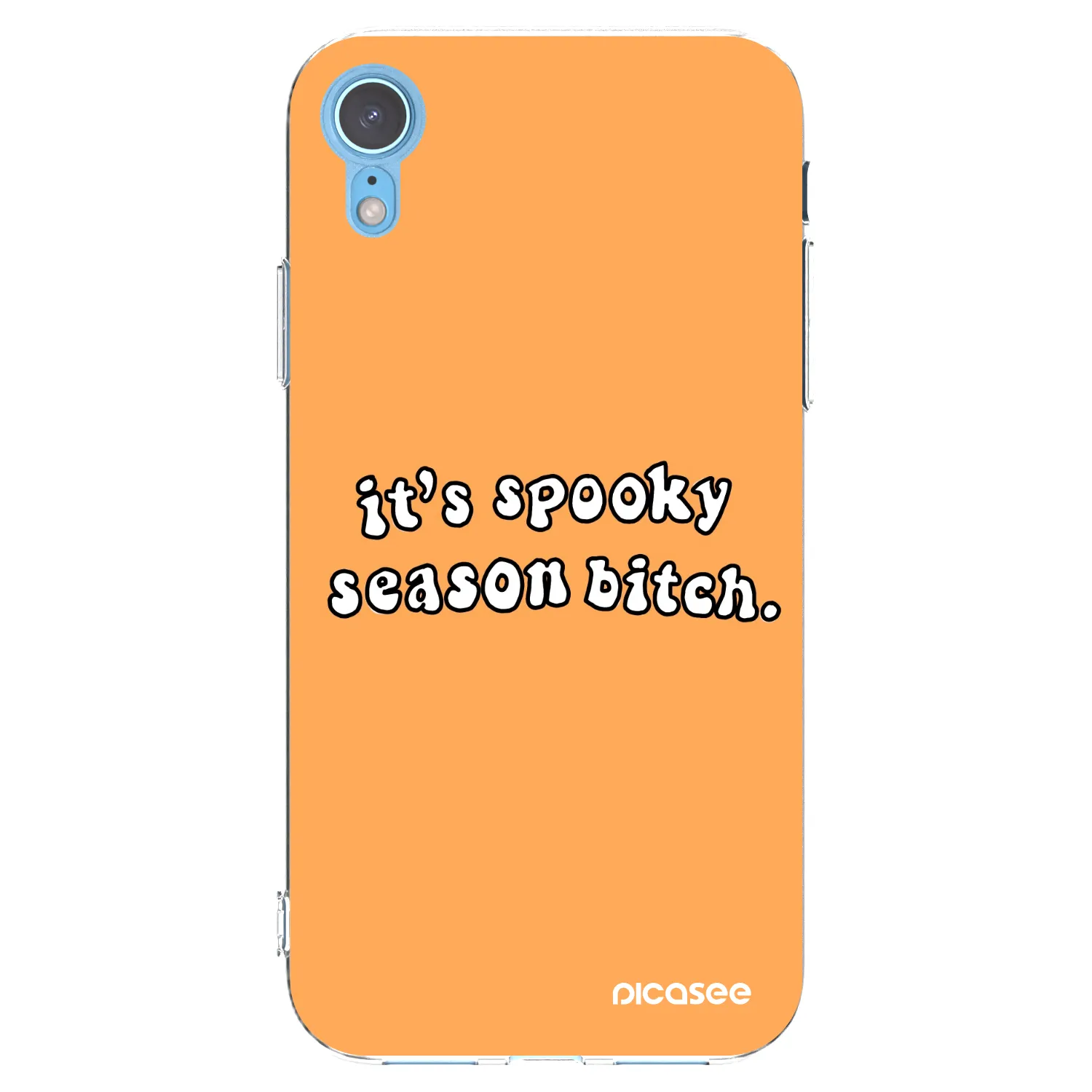Picasee silikonski prozorni ovitek za Apple iPhone XR - Spooky season