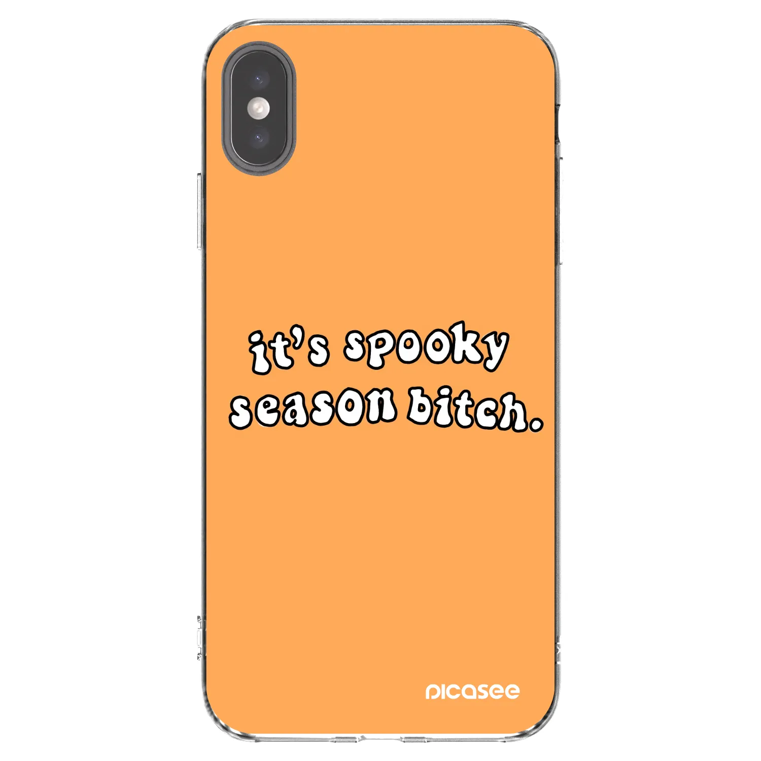 Picasee silikonski prozorni ovitek za Apple iPhone XS Max - Spooky season