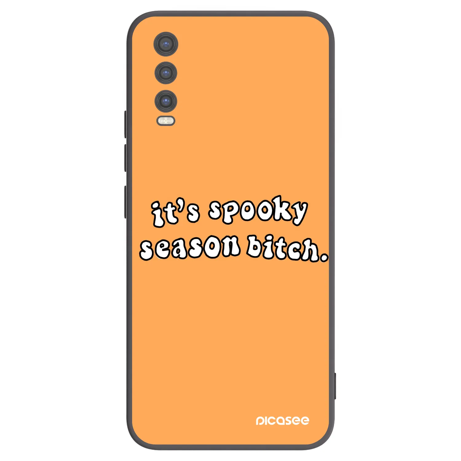 Picasee silikonski črni ovitek za Vivo Y20s - Spooky season