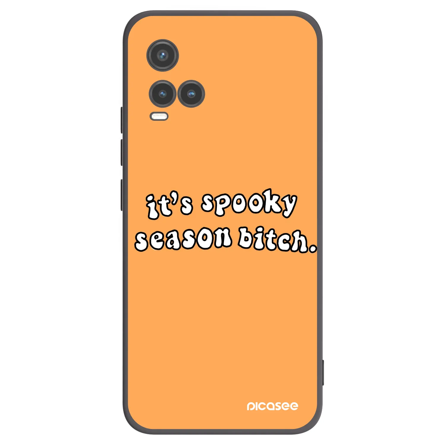Picasee silikonski črni ovitek za Vivo Y33s - Spooky season