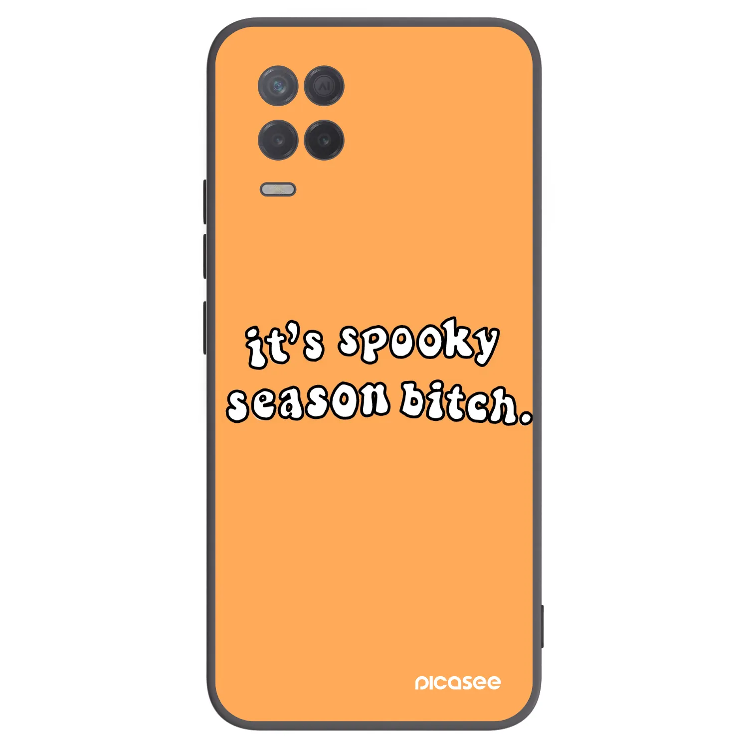 Picasee silikonski črni ovitek za Realme 8 5G - Spooky season