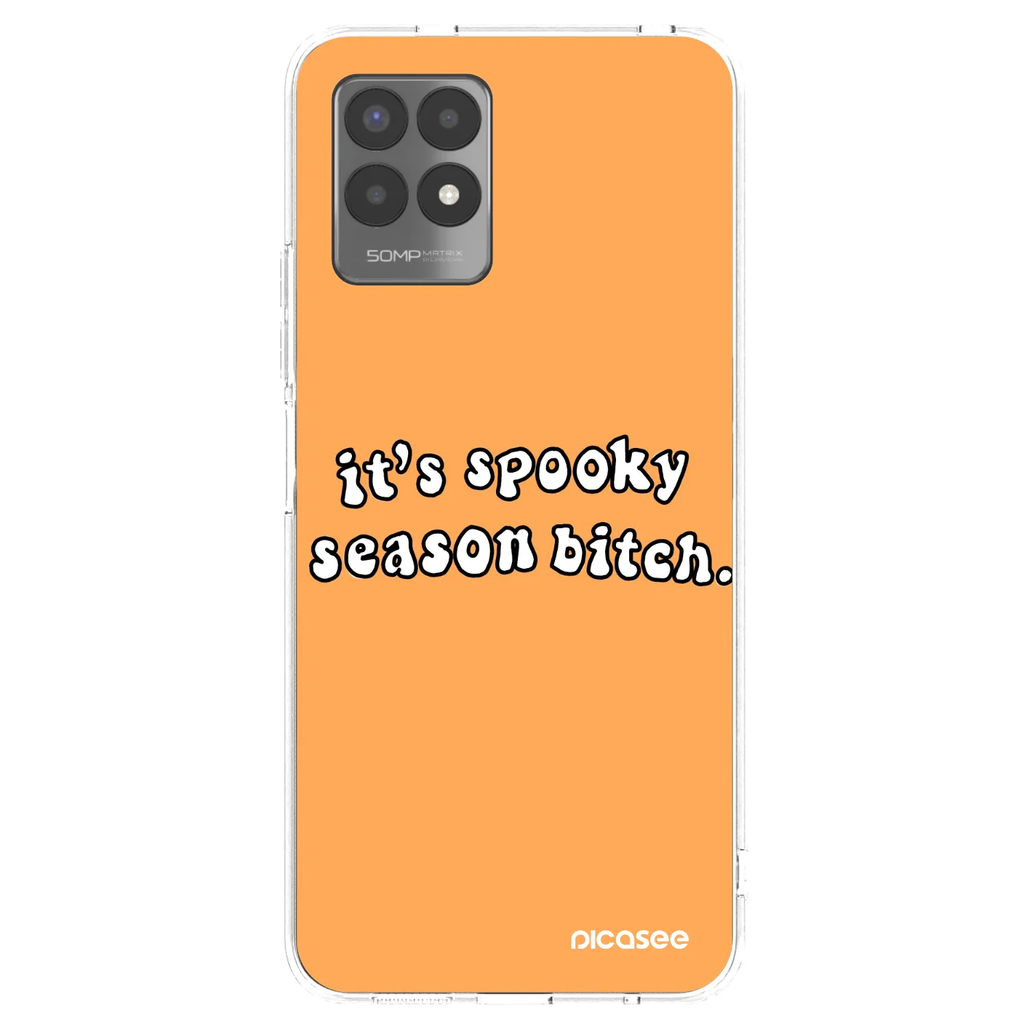Picasee silikonski prozorni ovitek za Realme 8i - Spooky season