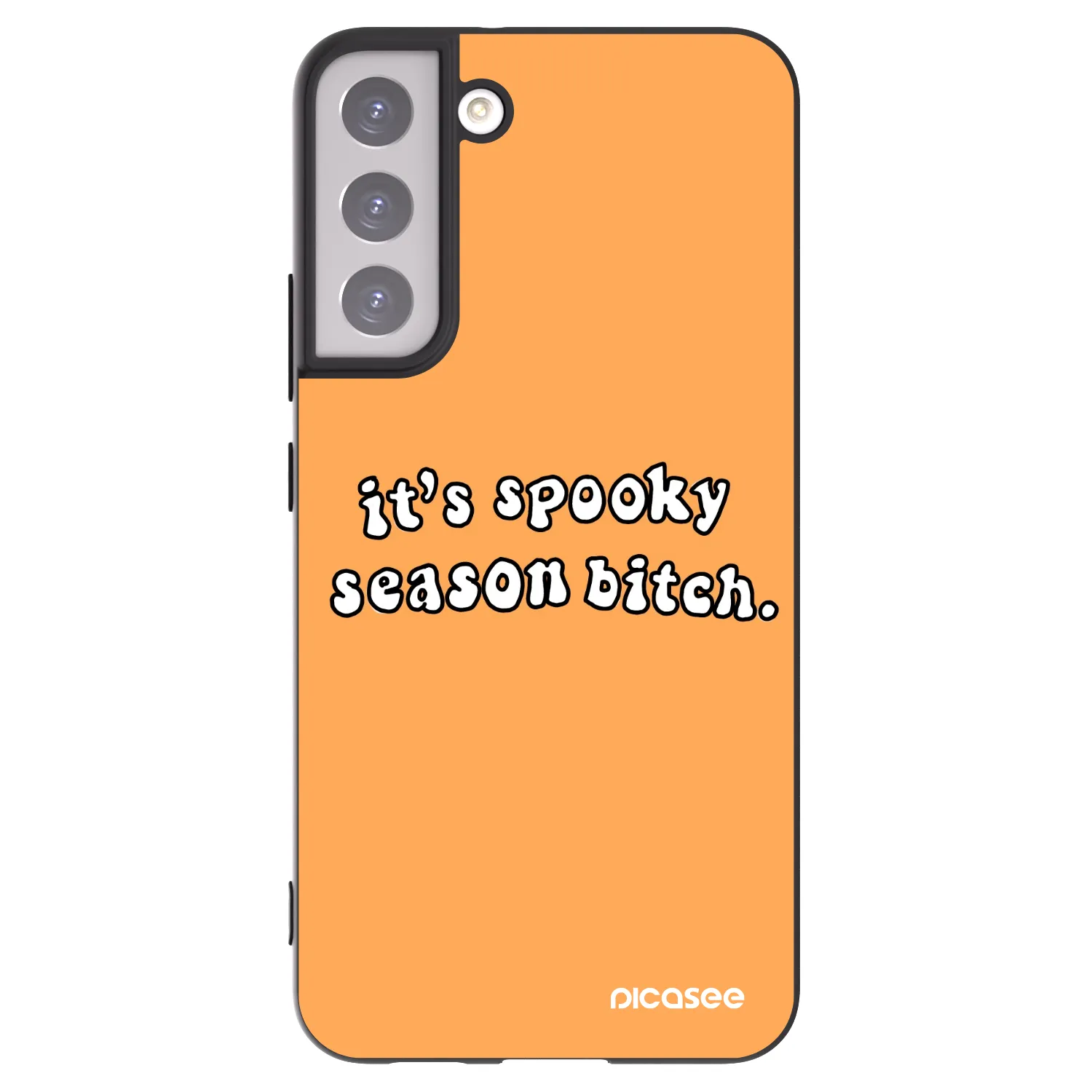 Picasee silikonski črni ovitek za Samsung Galaxy S22+ 5G - Spooky season