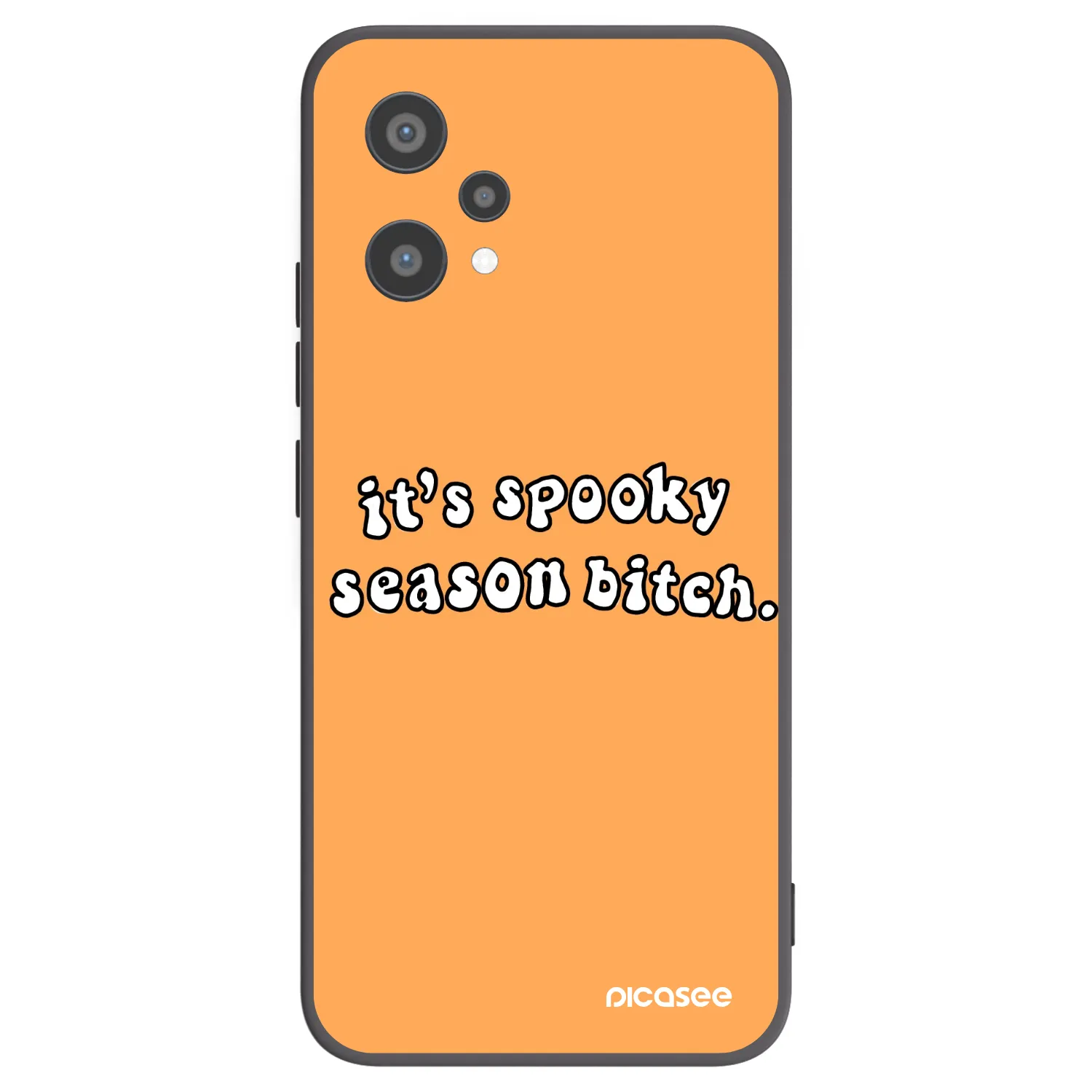 Picasee silikonski črni ovitek za Realme 9 Pro 5G - Spooky season