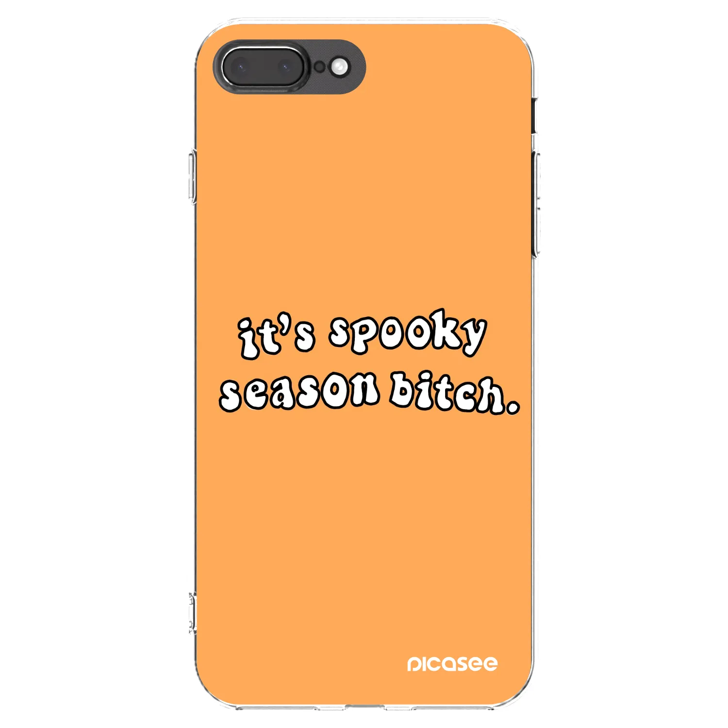 Picasee silikonski prozorni ovitek za Apple iPhone 8 Plus - Spooky season