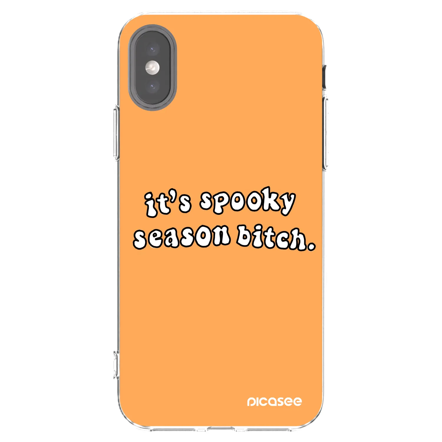 Picasee silikonski prozorni ovitek za Apple iPhone X/XS - Spooky season