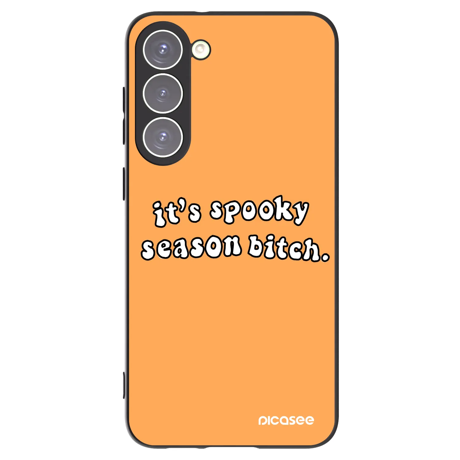 Picasee silikonski črni ovitek za Samsung Galaxy S23+ 5G - Spooky season