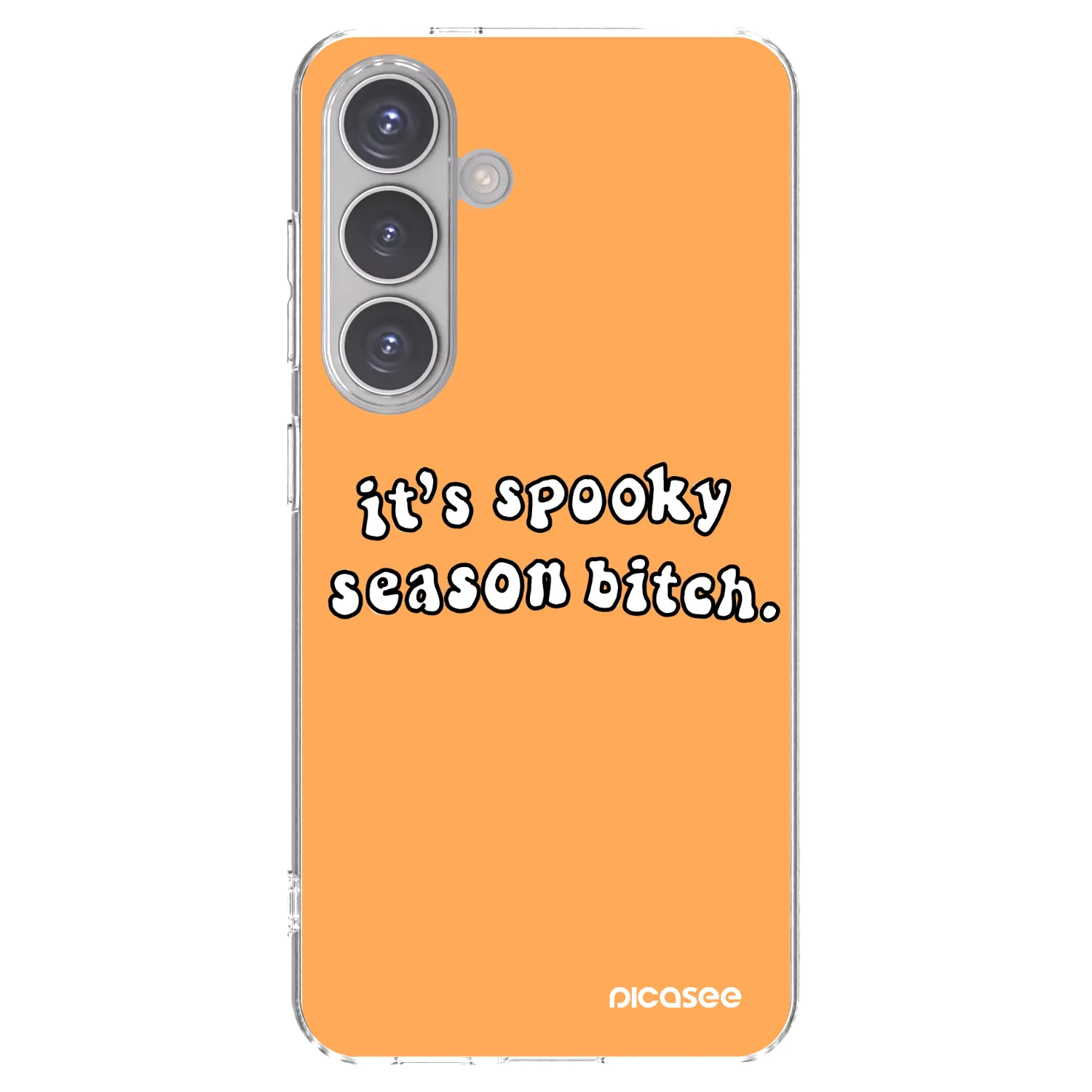 Picasee silikonski prozorni ovitek za Samsung Galaxy S24 S921B 5G - Spooky season