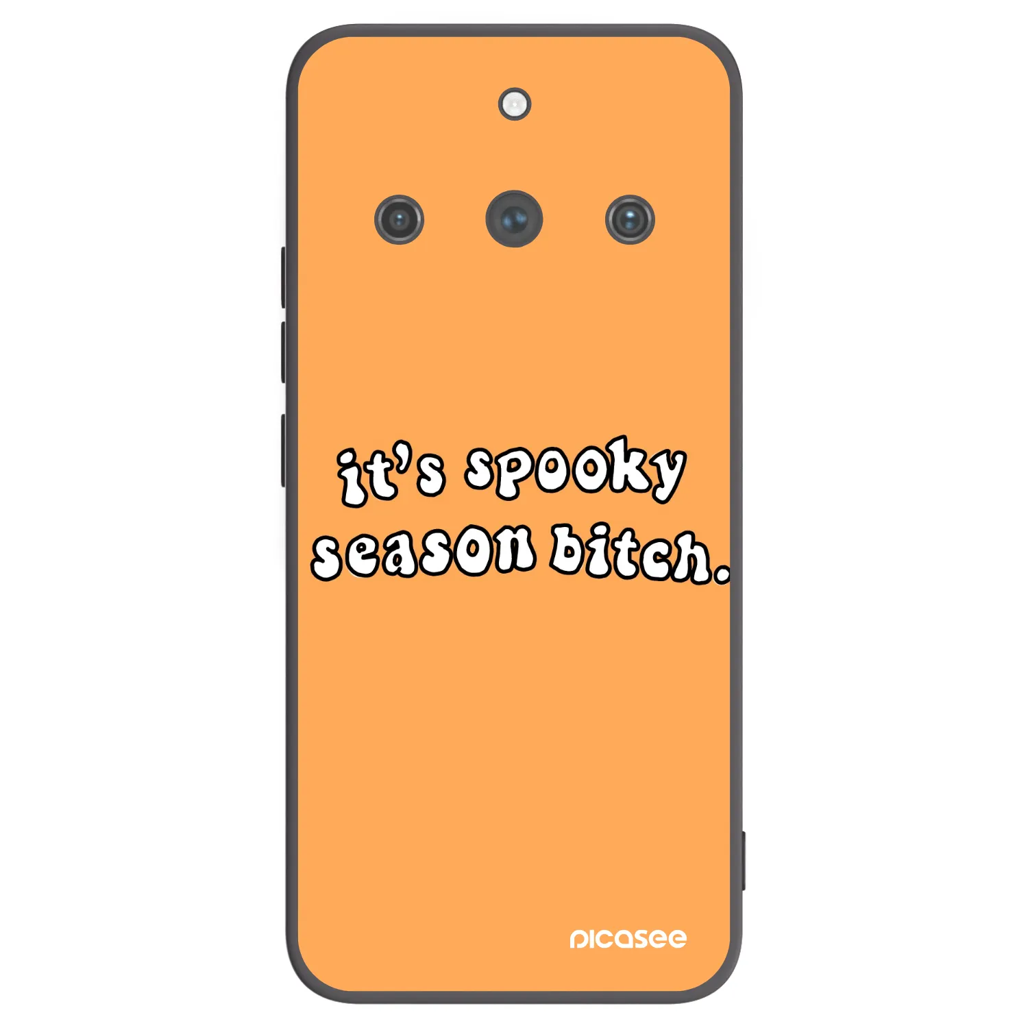 Picasee silikonski črni ovitek za Realme 11 Pro+ - Spooky season