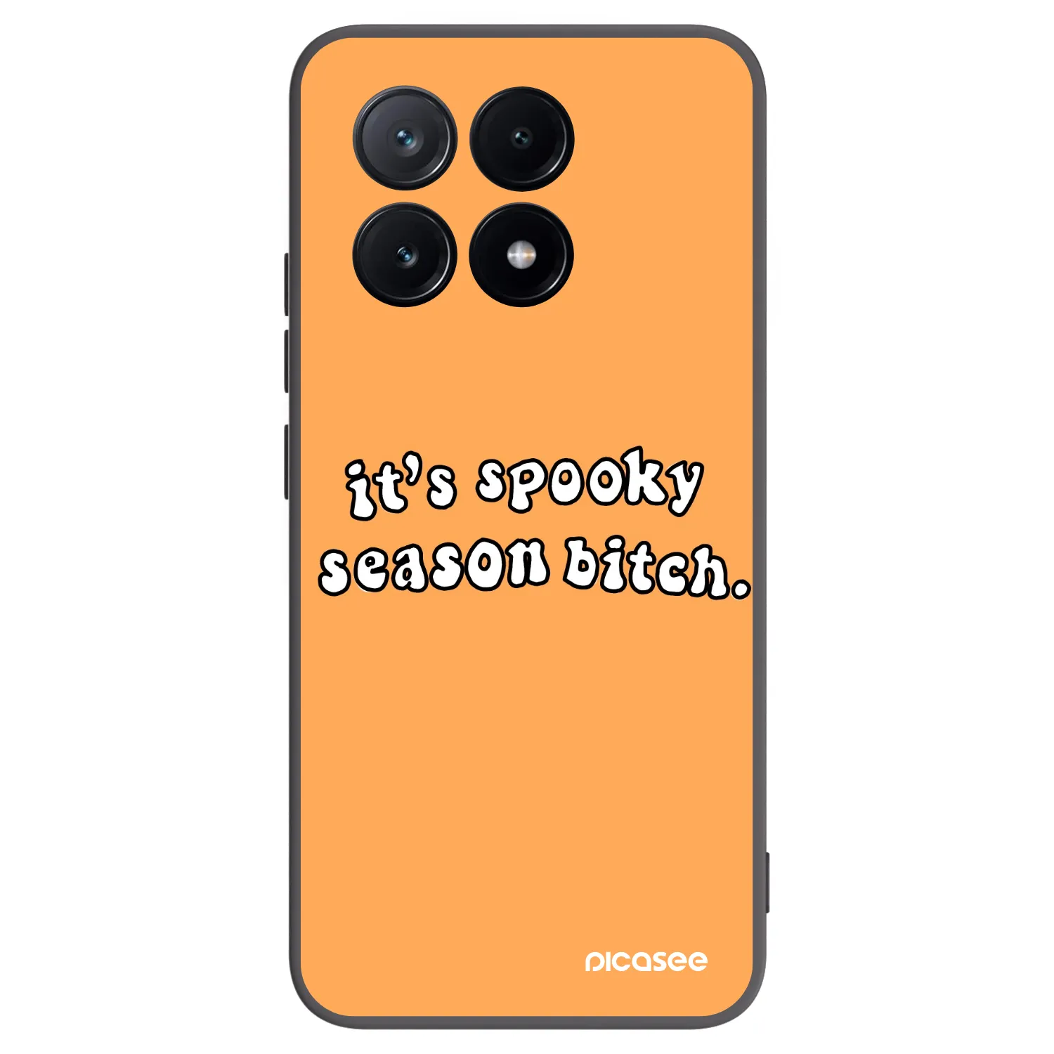 Picasee silikonski črni ovitek za Xiaomi Poco X6 Pro - Spooky season