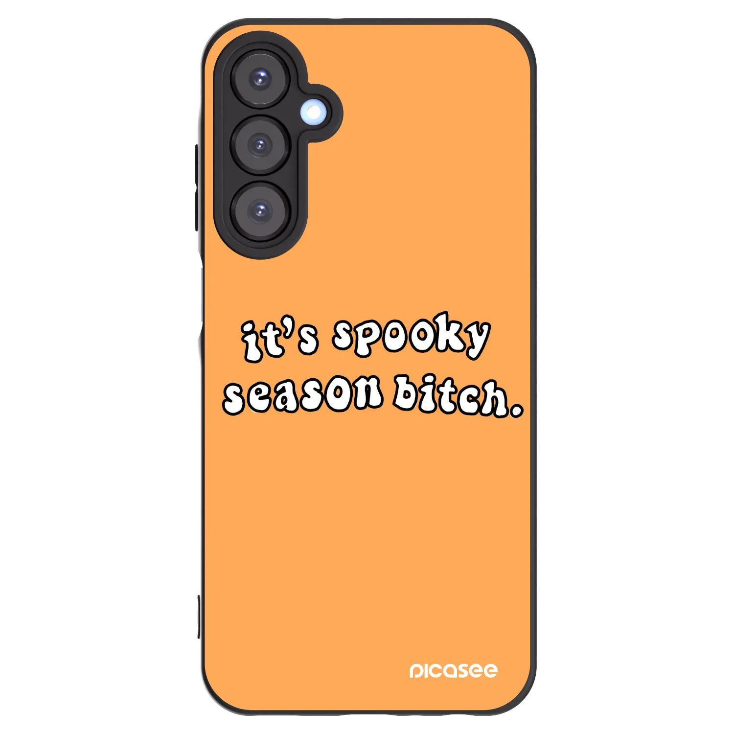 Picasee silikonski črni ovitek za Samsung Galaxy A25 A256B 5G - Spooky season