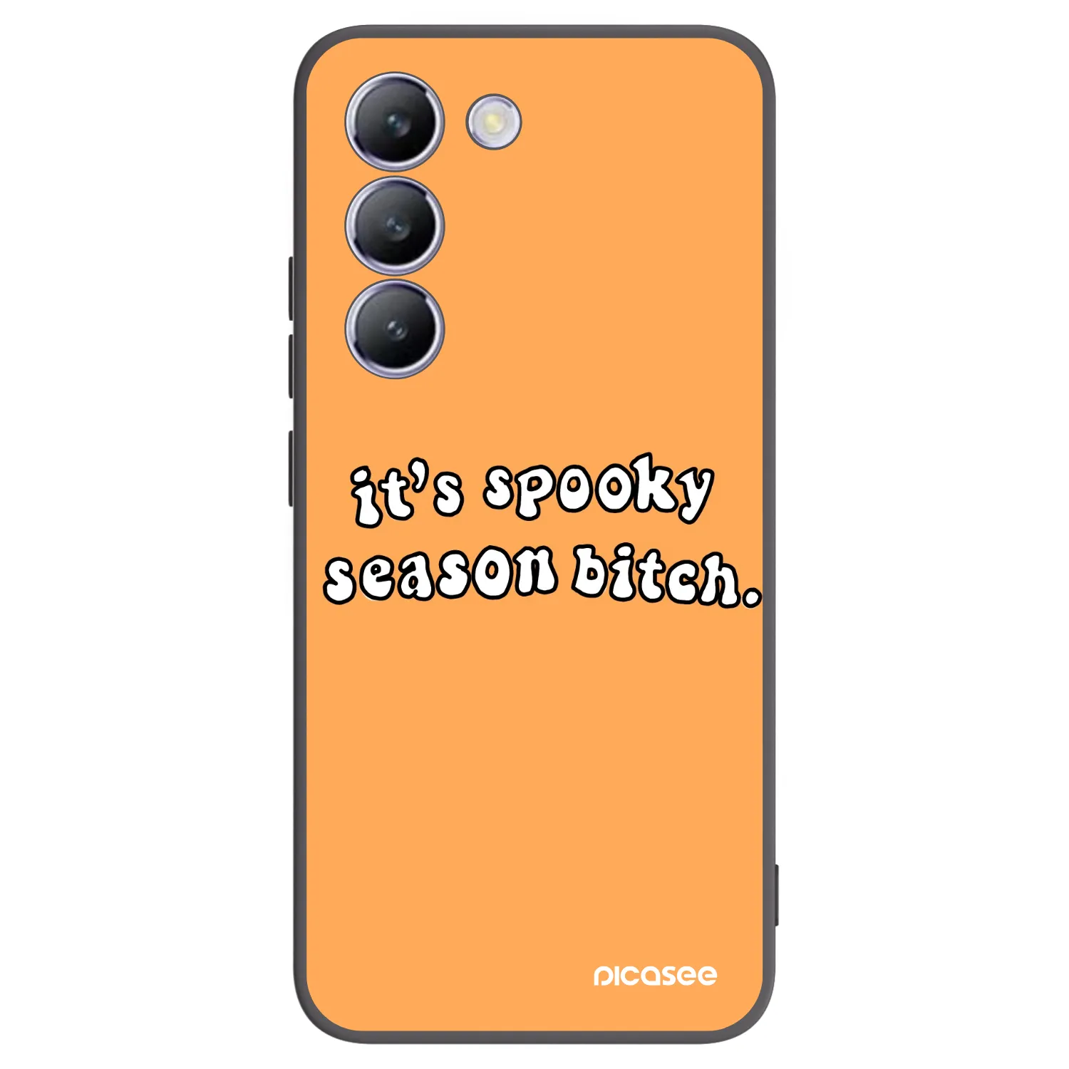Picasee silikonski črni ovitek za Vivo V40 SE 5G - Spooky season
