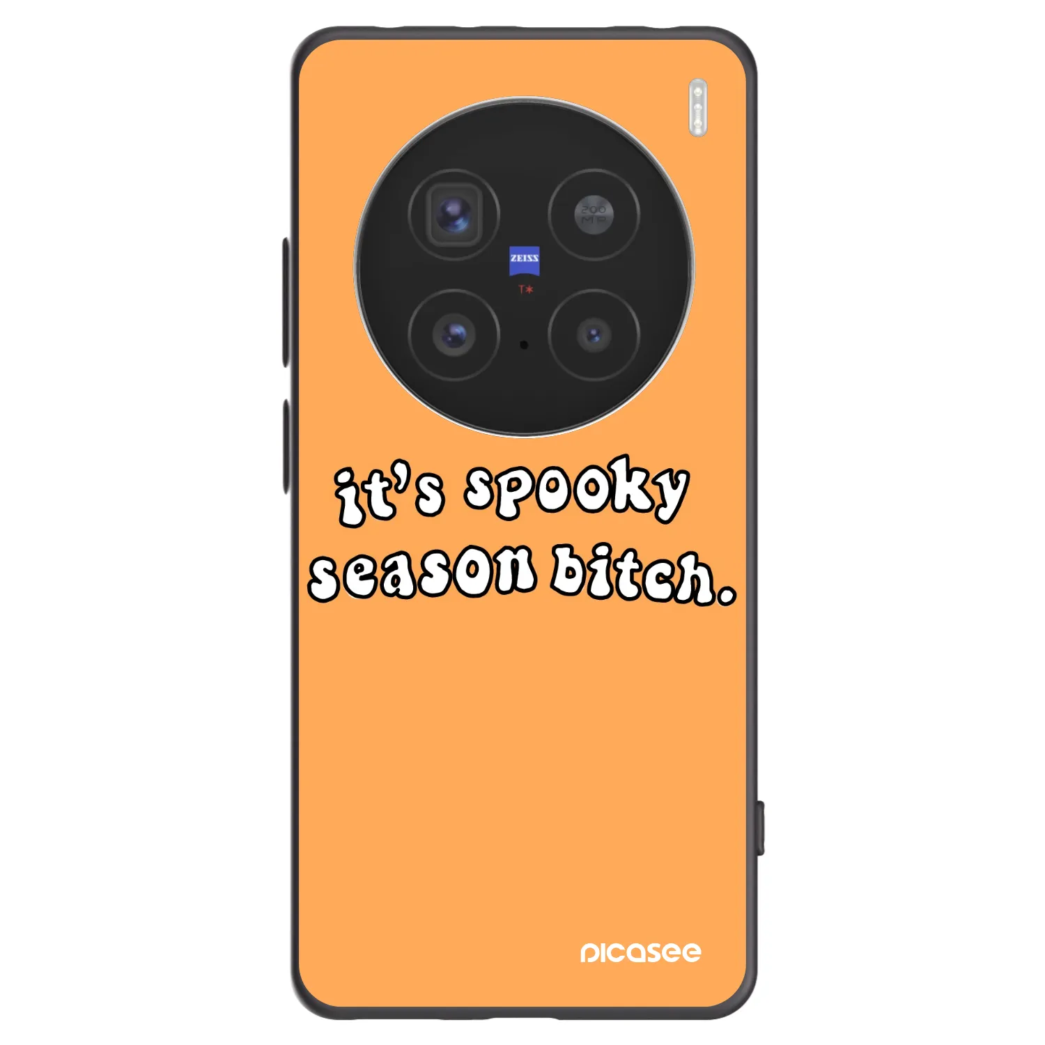 Picasee silikonski črni ovitek za Vivo X200 Pro - Spooky season