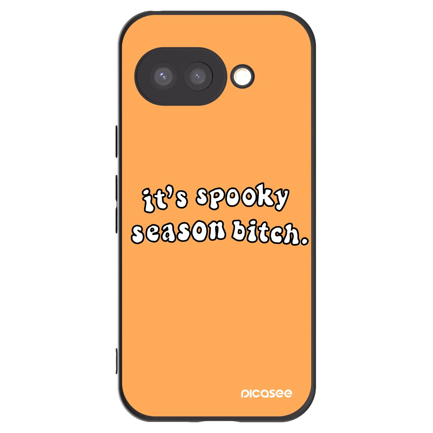 Picasee silikonski črni ovitek za Google Pixel 9a - Spooky season