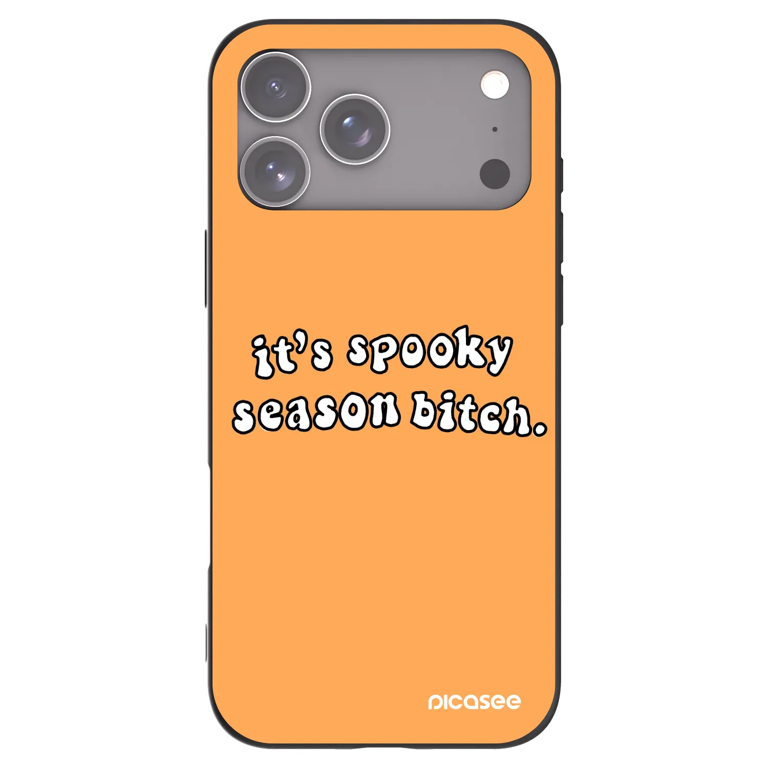Picasee silikonski črni ovitek za Apple iPhone 17 Pro Max - Spooky season