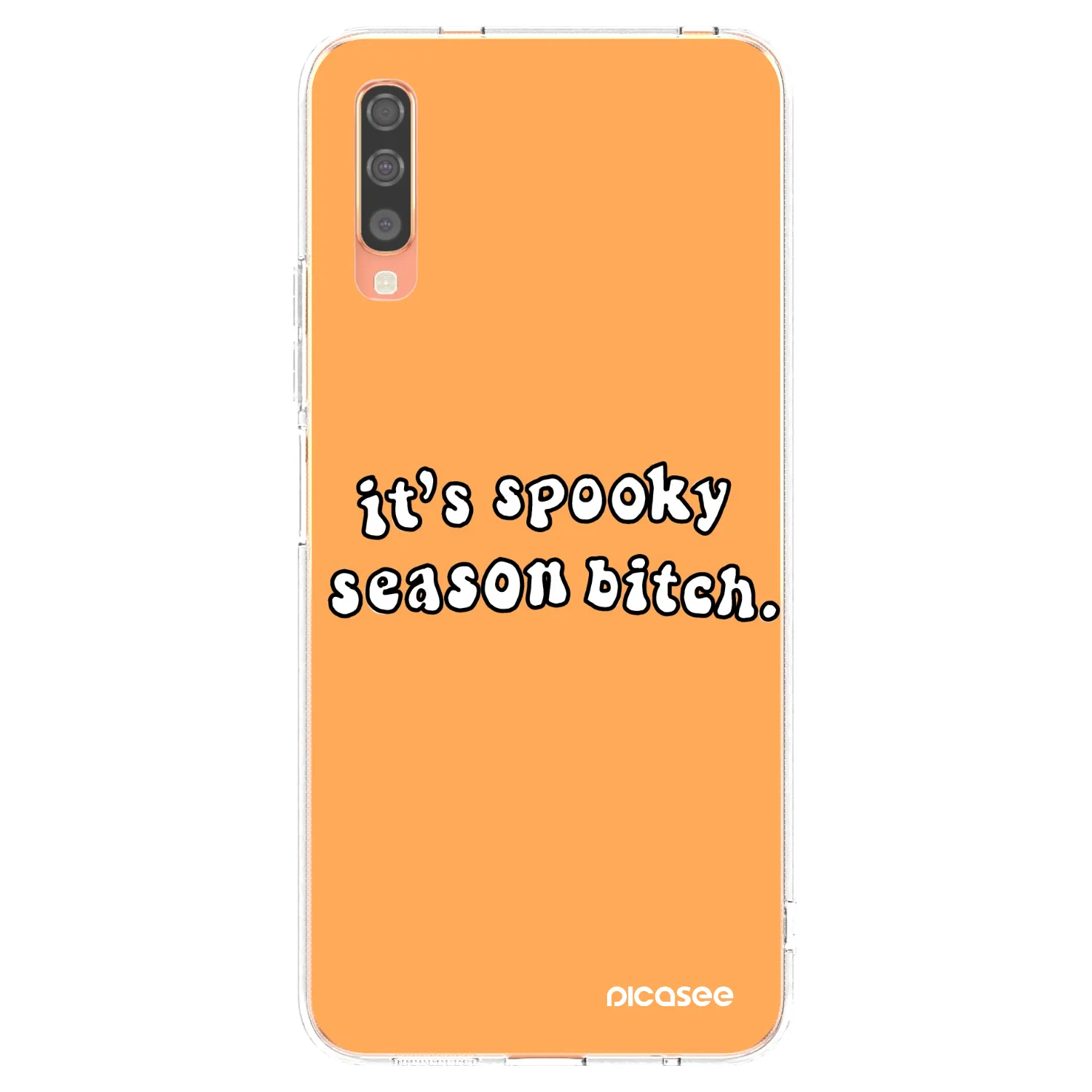 Picasee silikonski prozorni ovitek za Samsung Galaxy A70 A705F - Spooky season