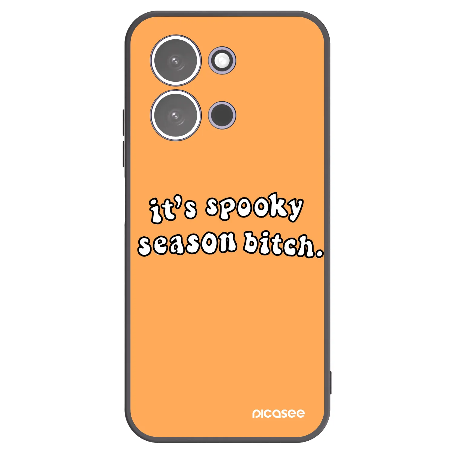 Picasee silikonski črni ovitek za Xiaomi Redmi 15C 5G - Spooky season
