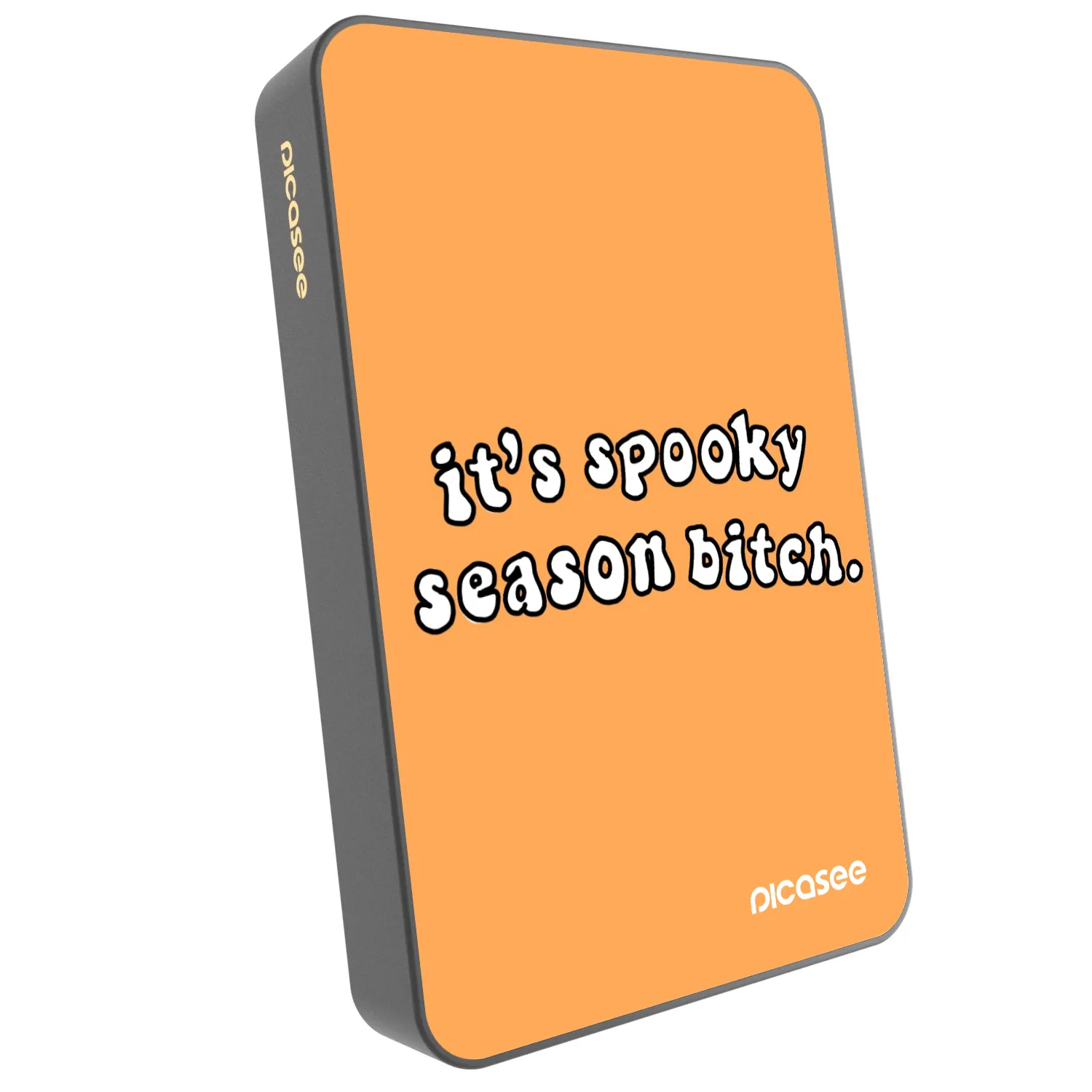 Picasee Prenosna baterija z MagSafe 10 000 mAh Siva - Spooky season