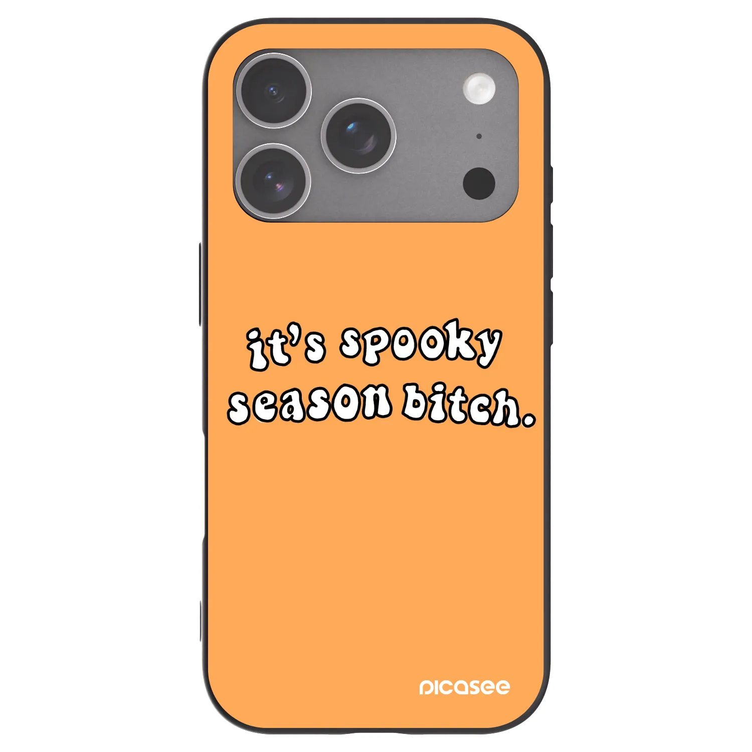 Picasee silikonski črni ovitek za Apple iPhone 18 Pro - Spooky season