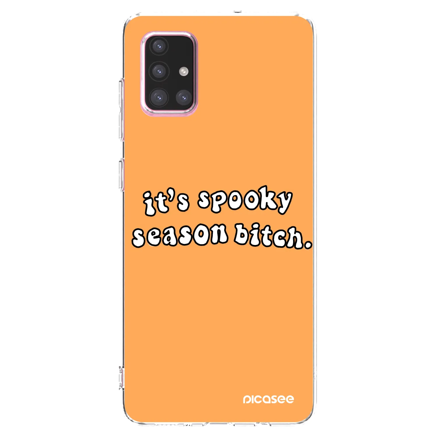 Picasee silikonski prozorni ovitek za Samsung Galaxy A71 A715F - Spooky season