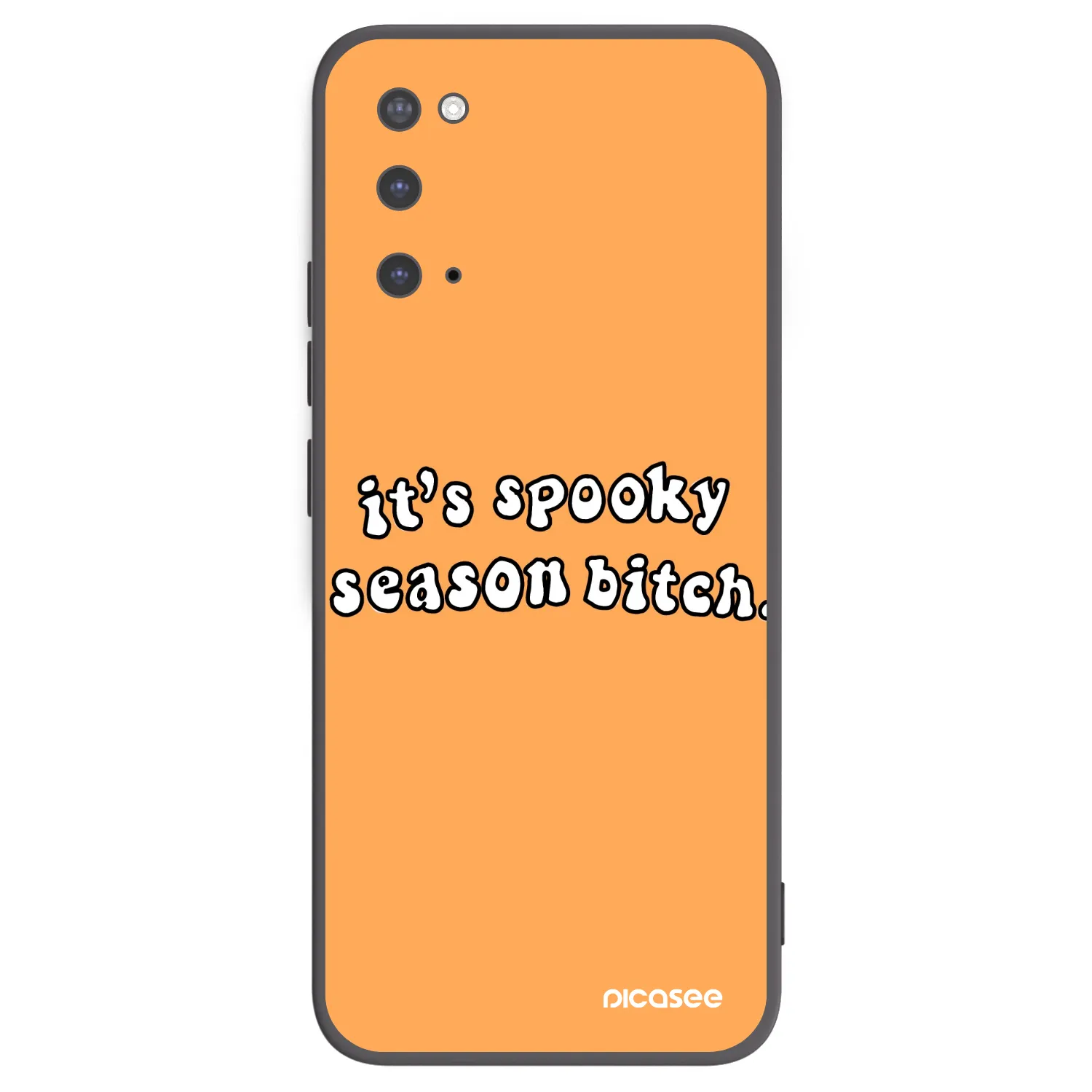 Picasee silikonski črni ovitek za Samsung Galaxy S20 G980F - Spooky season