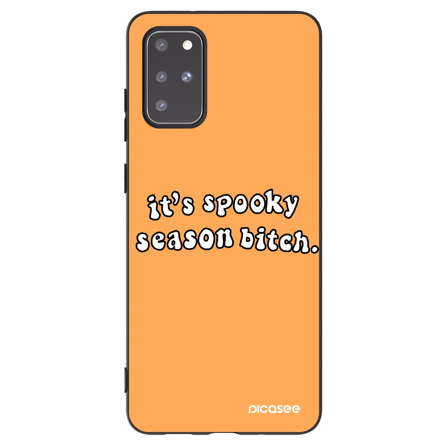 Picasee silikonski črni ovitek za Samsung Galaxy S20+ G985F - Spooky season