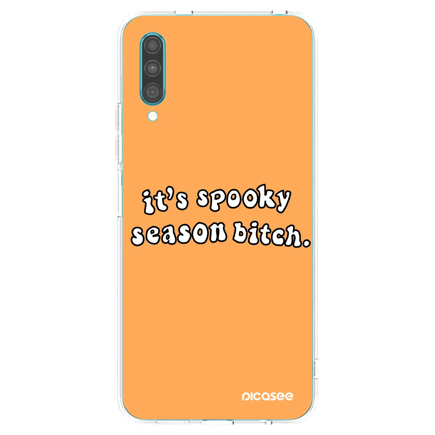 Picasee silikonski prozorni ovitek za Samsung Galaxy A30s A307F - Spooky season