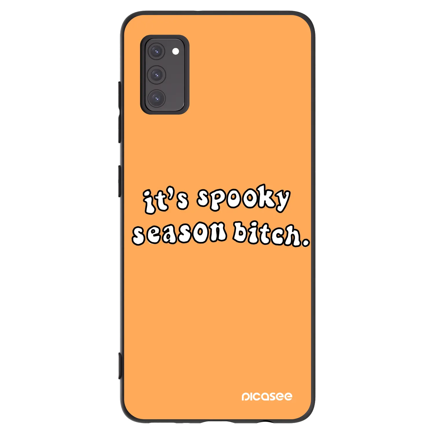 Picasee silikonski črni ovitek za Samsung Galaxy A41 A415F - Spooky season