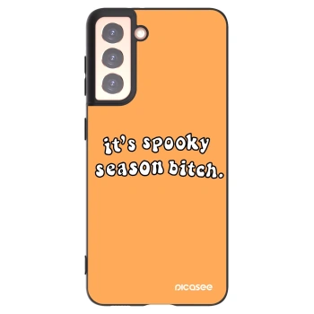 Picasee silikonski črni ovitek za Samsung Galaxy S21 5G G991B - Spooky season