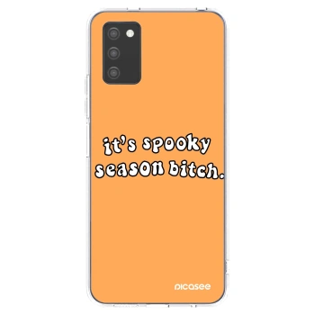 Picasee silikonski prozorni ovitek za Samsung Galaxy A02s A025G - Spooky season
