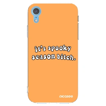 Picasee silikonski prozorni ovitek za Apple iPhone XR - Spooky season