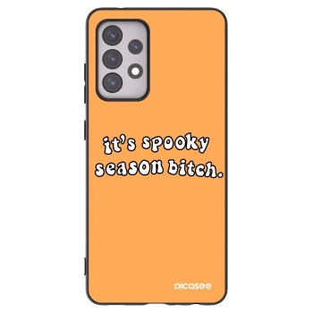 Picasee silikonski črni ovitek za Samsung Galaxy A52s 5G A528B - Spooky season