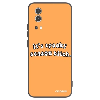 Picasee silikonski črni ovitek za Vivo Y72 5G - Spooky season