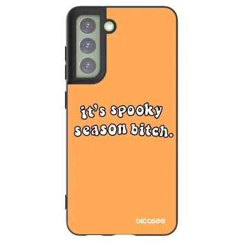Picasee silikonski črni ovitek za Samsung Galaxy S21 FE 5G - Spooky season