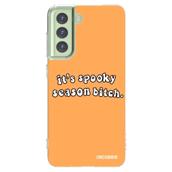 Picasee silikonski prozorni ovitek za Samsung Galaxy S21 FE 5G - Spooky season