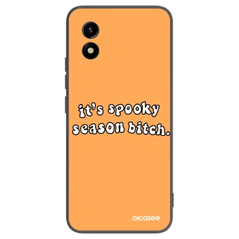 Picasee silikonski črni ovitek za Vivo Y01 - Spooky season