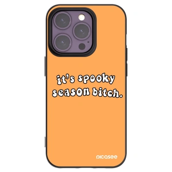Picasee silikonski črni ovitek za Apple iPhone 14 Pro - Spooky season