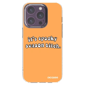 Picasee silikonski prozorni ovitek za Apple iPhone 14 Pro - Spooky season