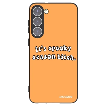 Picasee silikonski črni ovitek za Samsung Galaxy S23+ 5G - Spooky season
