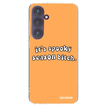 Picasee silikonski prozorni ovitek za Samsung Galaxy S24+ S926B 5G - Spooky season