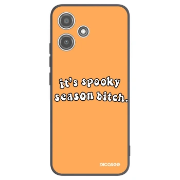 Picasee silikonski črni ovitek za Xiaomi Redmi 12 5G - Spooky season
