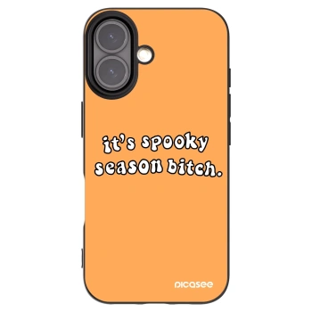 Picasee silikonski črni ovitek za Apple iPhone 16 - Spooky season