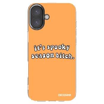Picasee silikonski prozorni ovitek za Apple iPhone 16 Plus - Spooky season