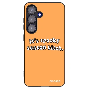 Picasee silikonski črni ovitek za Samsung Galaxy S25 5G - Spooky season