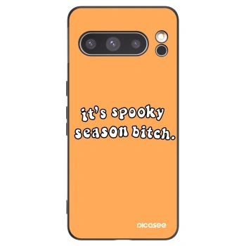 Picasee silikonski črni ovitek za Google Pixel 8 Pro - Spooky season