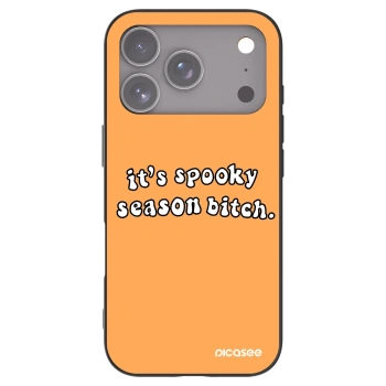 Picasee silikonski črni ovitek za Apple iPhone 17 Pro - Spooky season