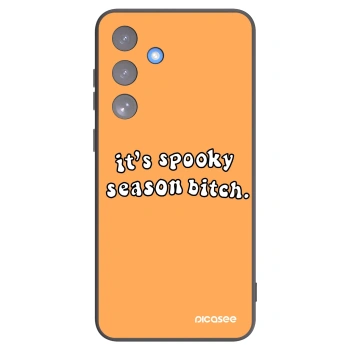 Picasee silikonski črni ovitek za Samsung Galaxy S25 FE 5G - Spooky season
