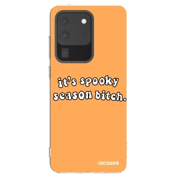 Picasee silikonski prozorni ovitek za Samsung Galaxy S20 Ultra 5G G988F - Spooky season